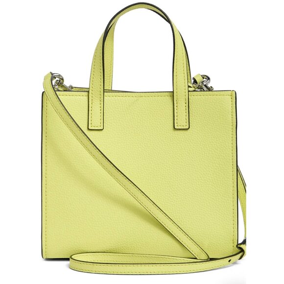 New Marc Jacobs Mini Grind Leather Tote Limoncello - Picture 4 of 6